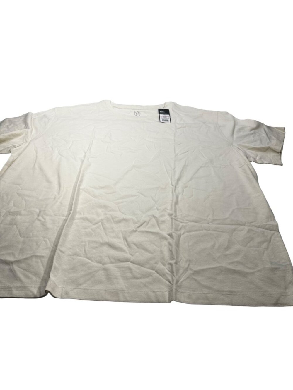 BCI Original Use Men's Size 4XL Short Sleeve Tee Shirt Cream New With Tags